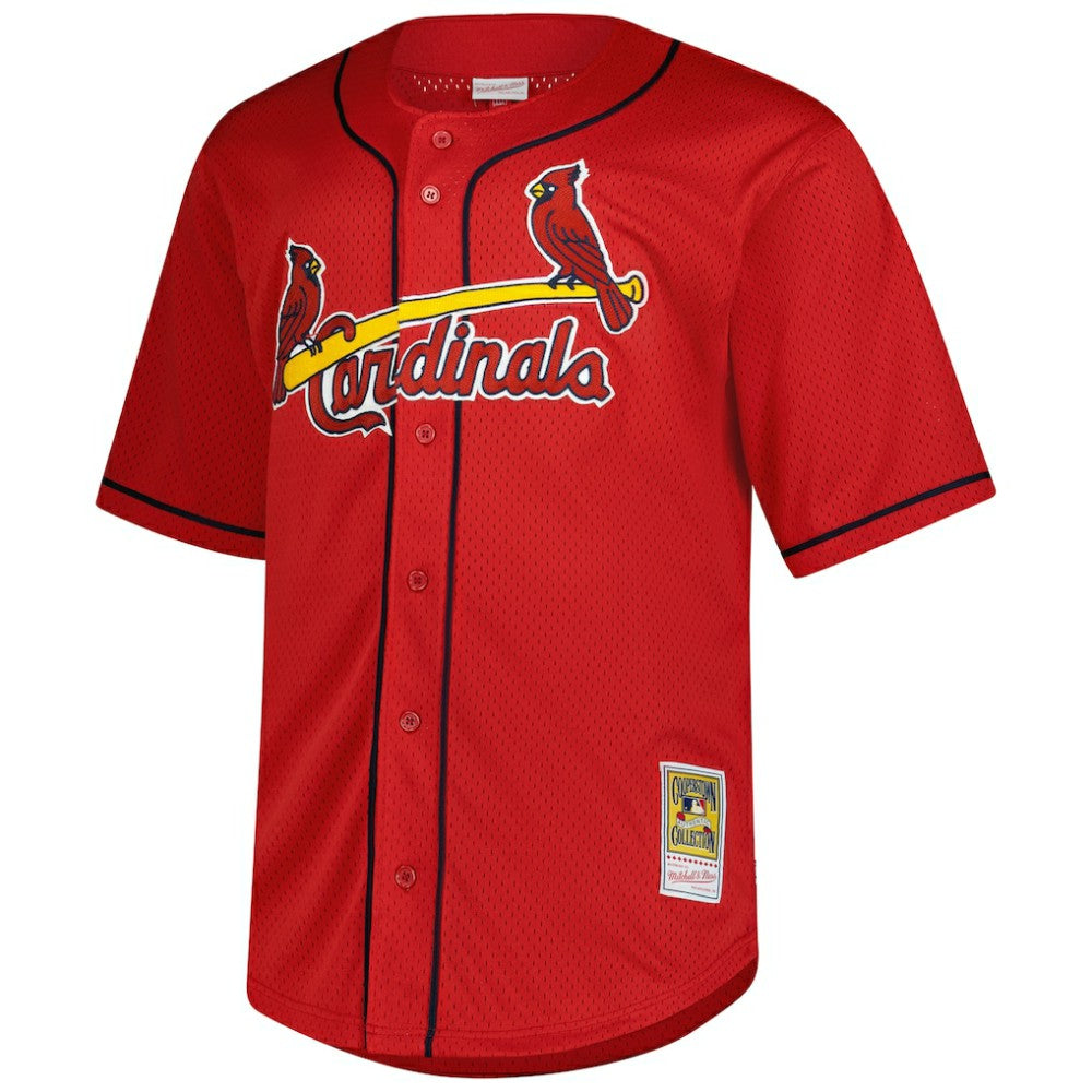 Mark McGwire St. Louis Cardinals Mitchell & Ness Big & Tall Cooperstown Mesh Batting Practice Jersey | MLB Discount
