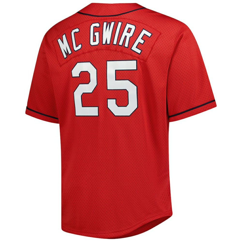 Mark McGwire St. Louis Cardinals Mitchell & Ness Big & Tall Cooperstown Mesh Batting Practice Jersey | MLB Discount