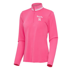 New York Yankees Antigua Women's Spring Training Palmetto Quarter-Zip Top | MLB Outlet
