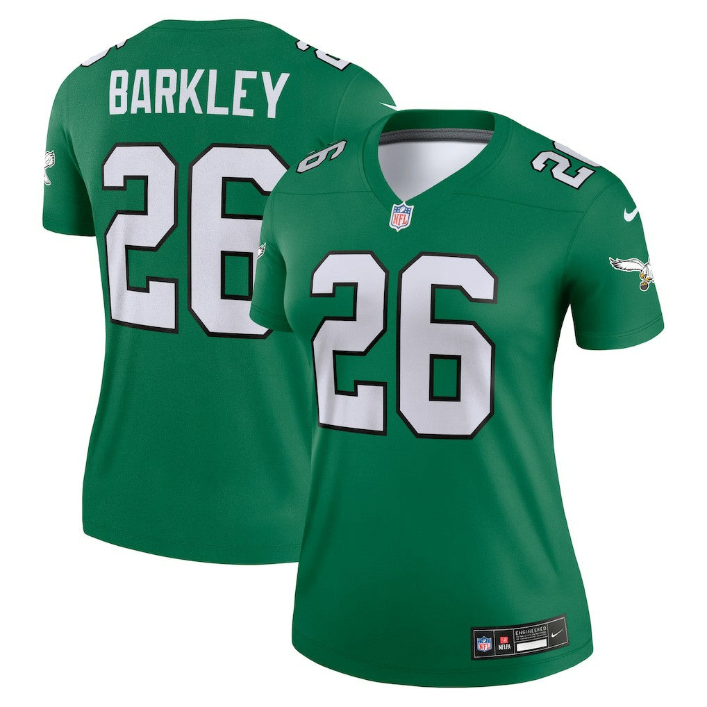 Philadelphia Eagles Nike Saquon Barkley  Women's Legend Player Performance Top