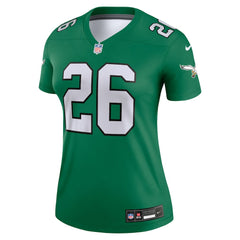 Philadelphia Eagles Nike Saquon Barkley  Women's Legend Player Performance Top