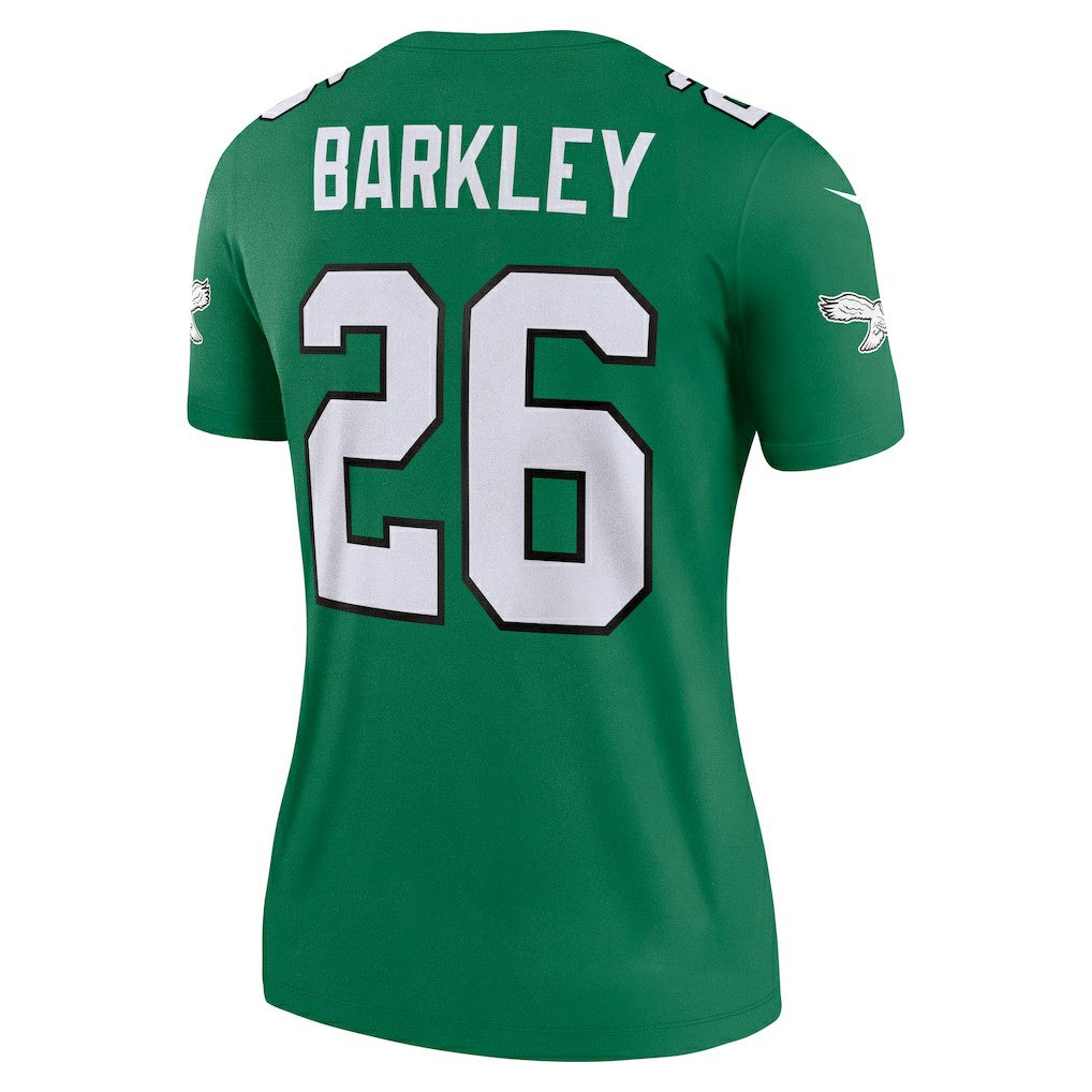 Philadelphia Eagles Nike Saquon Barkley  Women's Legend Player Performance Top