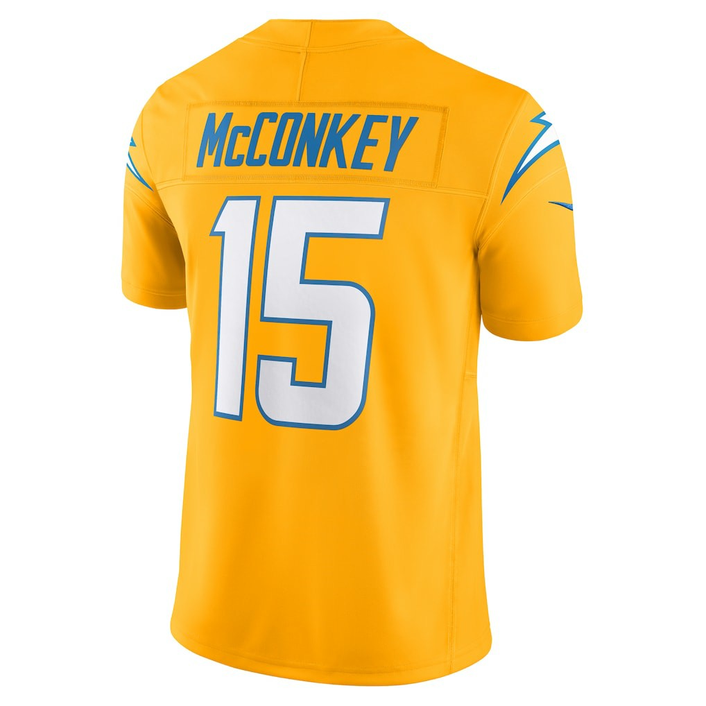 Los Angeles Chargers Nike Ladd McConkey  Alternate Charger Power Vapor F.U.S.E. Limited Jersey