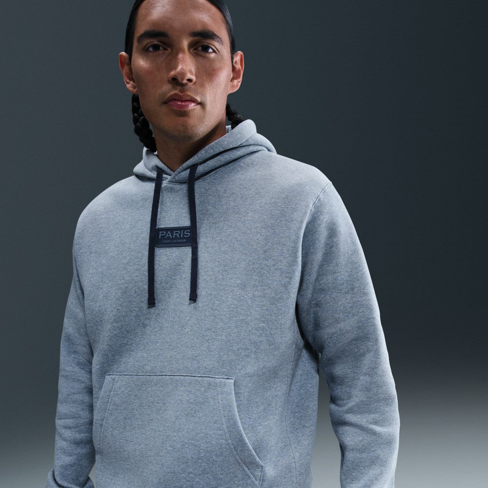 Paris Saint-Germain Club Pullover Hoodie Heather Navy - Nike