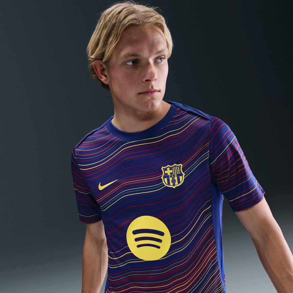 Barcelona Home 2025/26 Academy Pro Pre-Match Top Navy - Nike