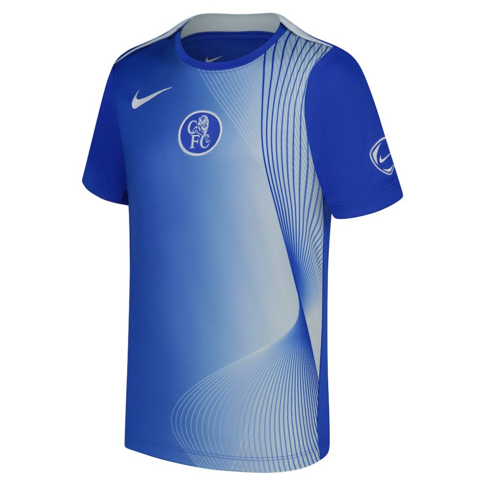 Chelsea Youth 2025/26 Third Academy Pro Pre-Match Dri-Fit Top Blue - Nike
