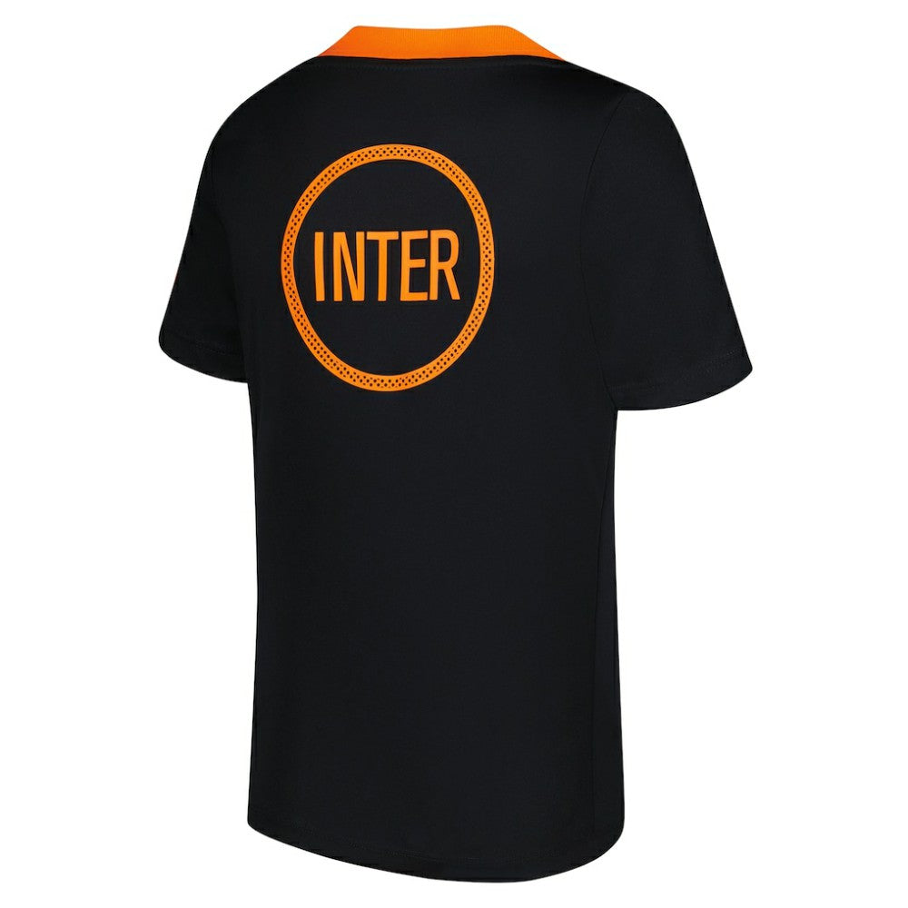 Inter Milan Youth 2025/26 Third Academy Pro Pre-Match Dri-Fit Top Black - Nike