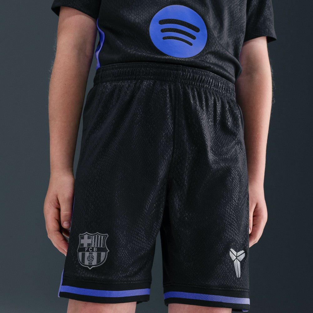 Barcelona Youth 2025/26 Dri-FIT Stadium Shorts Black - Nike