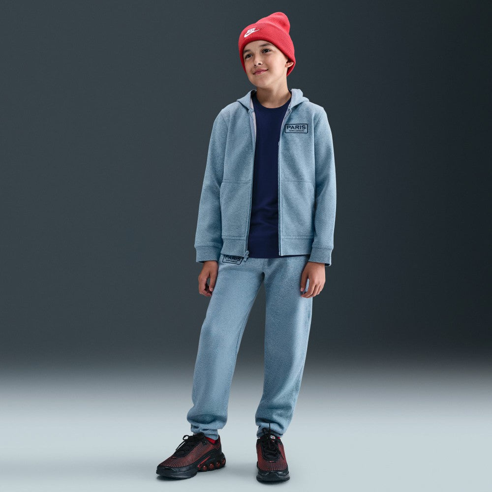 Paris Saint-Germain Youth Club Full-Zip Hoodie Heather Blue - Nike