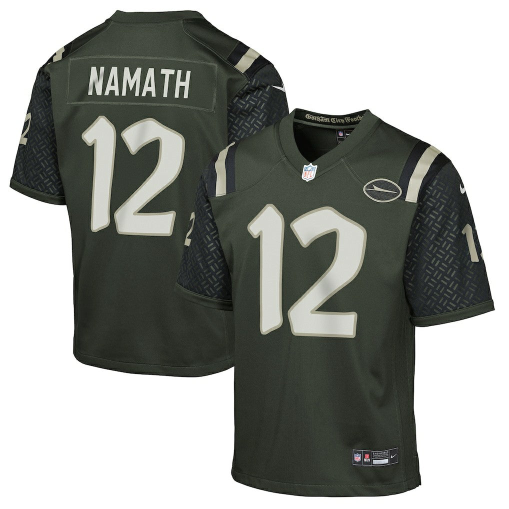 Joe Namath New York Jets Youth 2025 Rivalries Collection Retired Player Game Jersey - Gotham Green