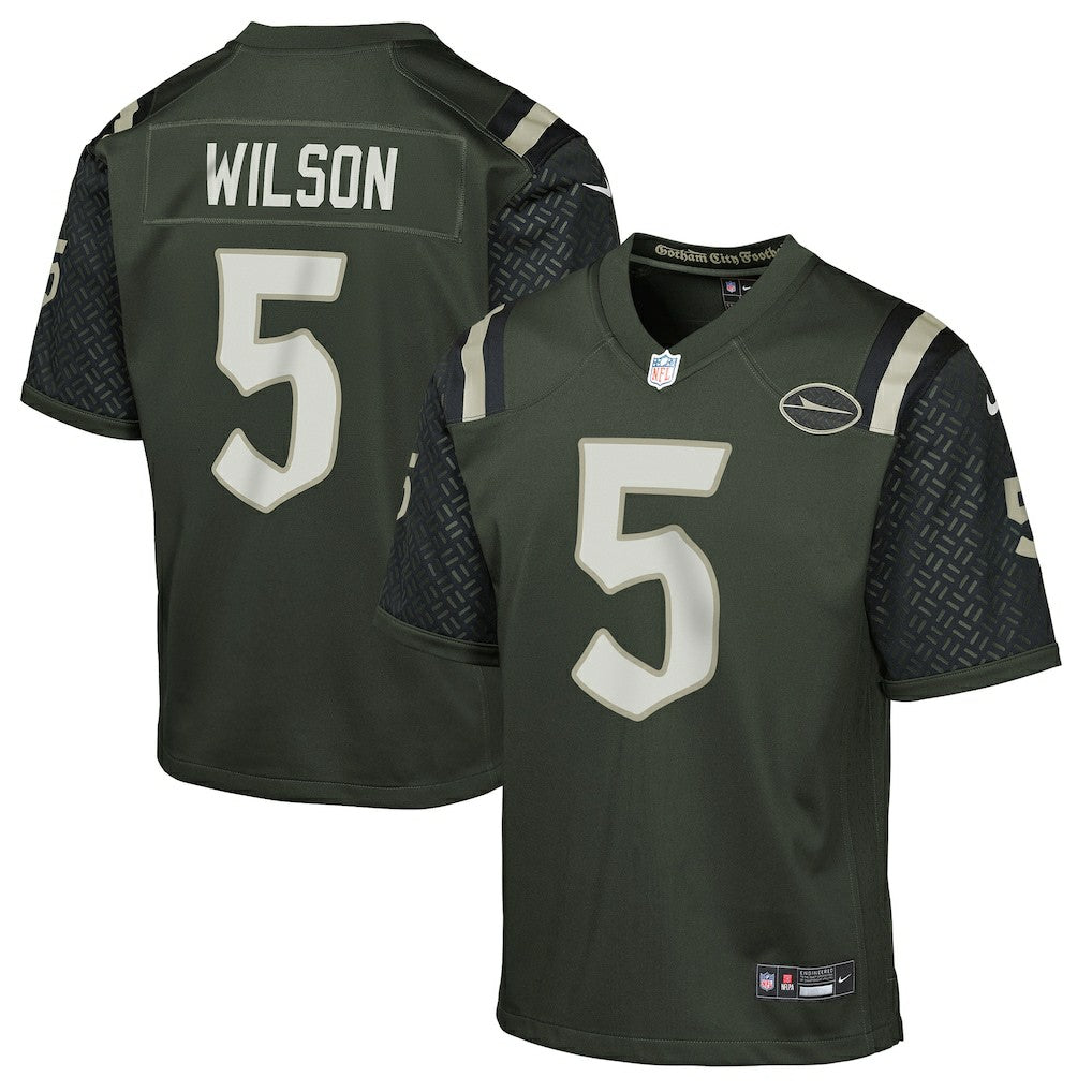 New York Jets Nike Garrett Wilson  Youth 2025 Rivalries Collection Game Jersey