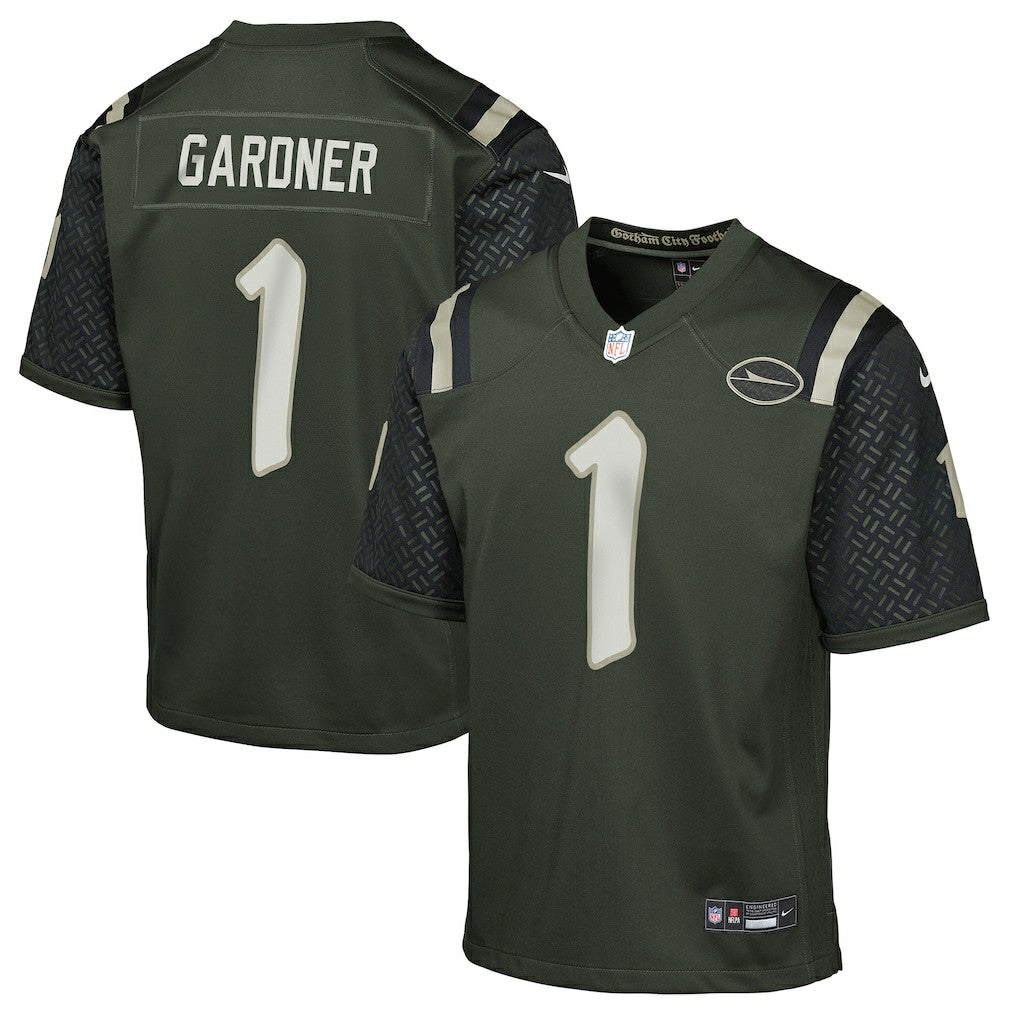 New York Jets Nike Ahmad Sauce Gardner  Youth 2025 Rivalries Collection Game Jersey