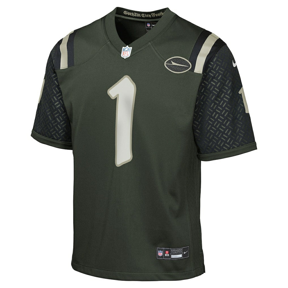 New York Jets Nike Ahmad Sauce Gardner  Youth 2025 Rivalries Collection Game Jersey
