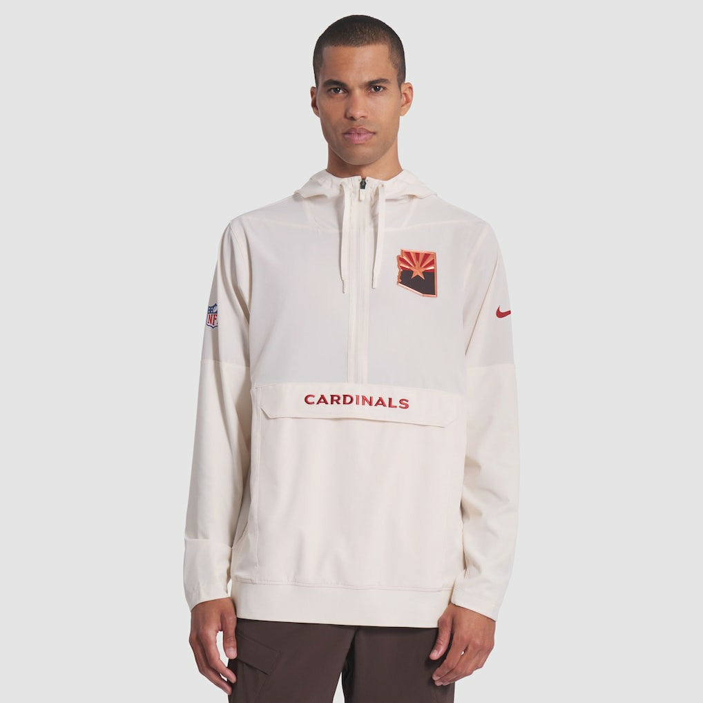 Arizona Cardinals Nike 2025 Rivalries Collection Sideline Anorak Half-Zip Hoodie Jacket