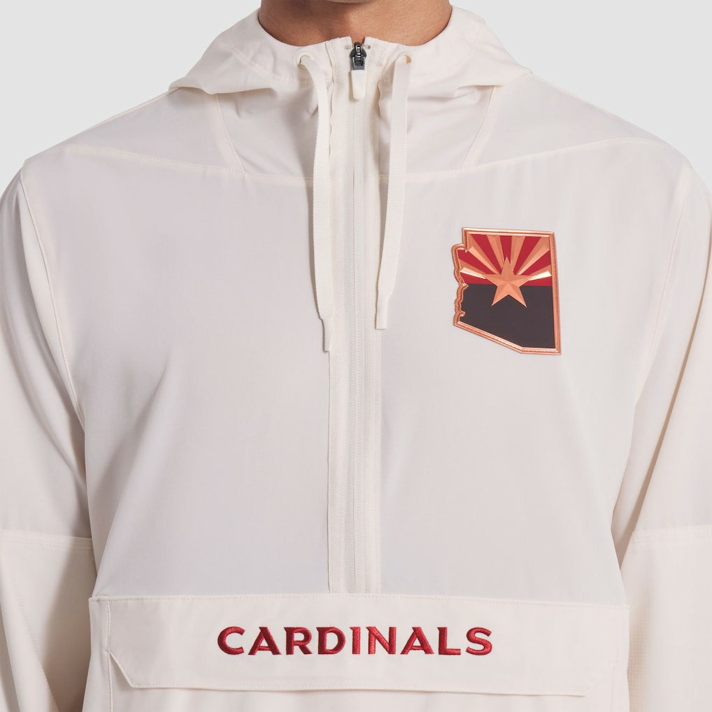 Arizona Cardinals Nike 2025 Rivalries Collection Sideline Anorak Half-Zip Hoodie Jacket