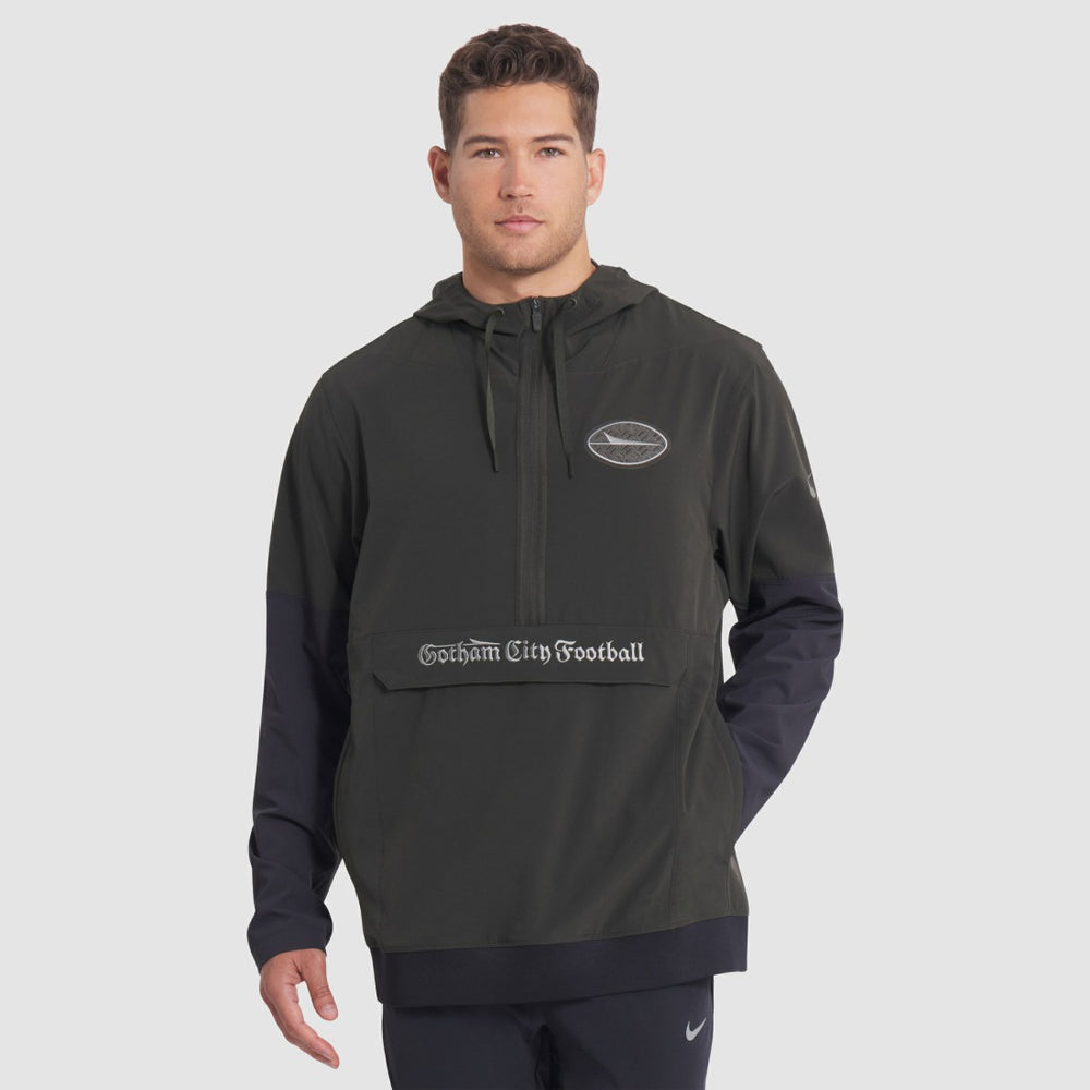 New York Jets Nike 2025 Rivalries Collection Sideline Anorak Half-Zip Hoodie Jacket