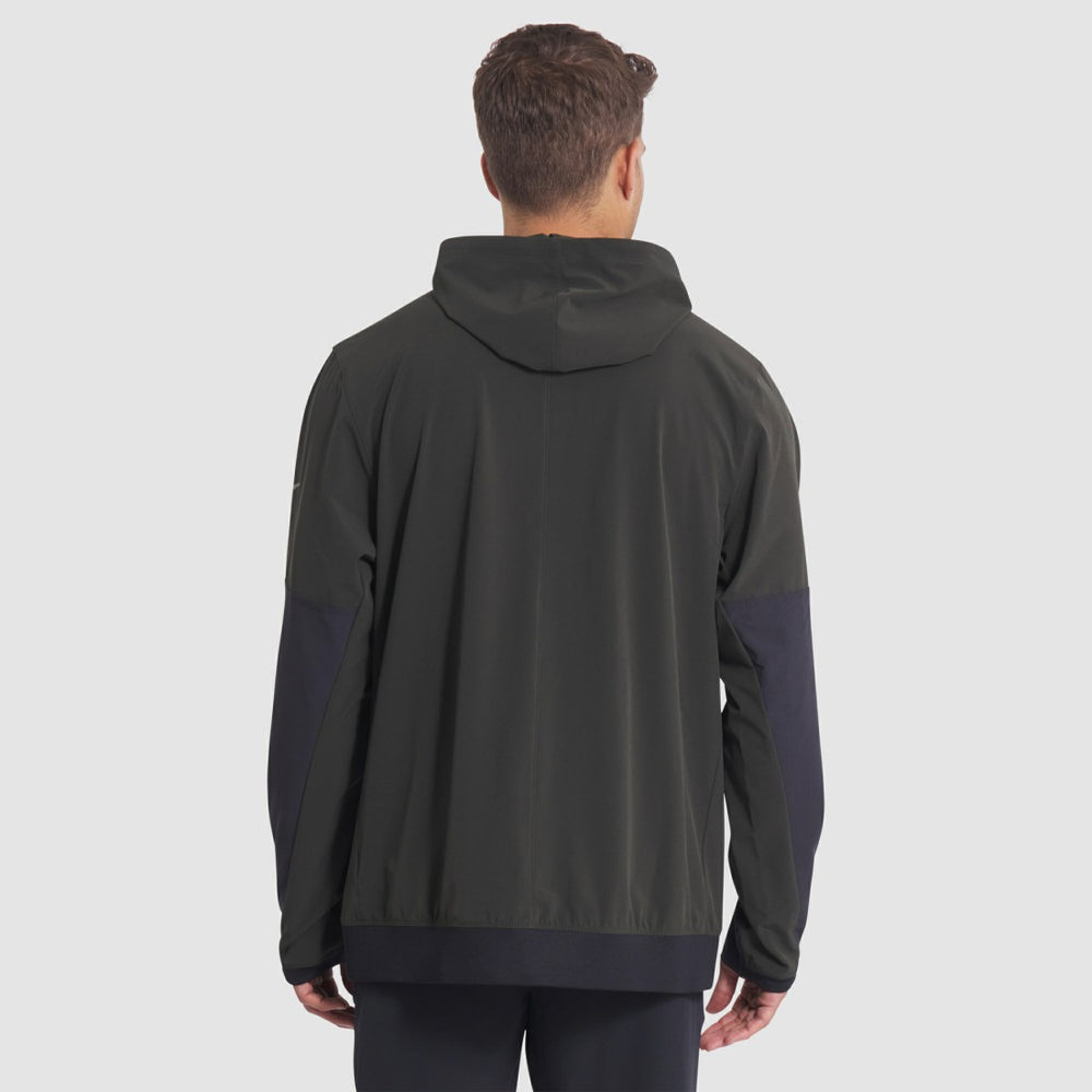 New York Jets Nike 2025 Rivalries Collection Sideline Anorak Half-Zip Hoodie Jacket