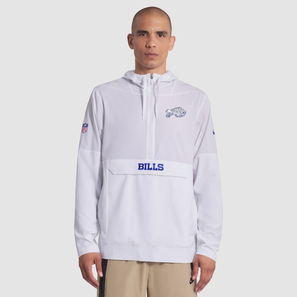 Buffalo Bills Nike 2025 Rivalries Collection Sideline Anorak Half-Zip Hoodie Jacket