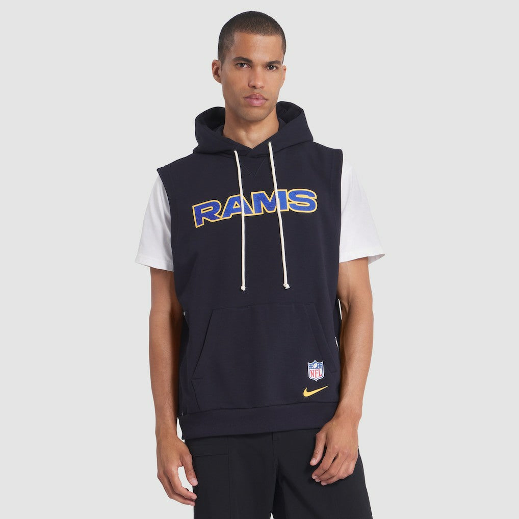 Los Angeles Rams Nike 2025 Rivalries Collection Standard Issue Sideline Dri-FIT Sleeveless Hoodie