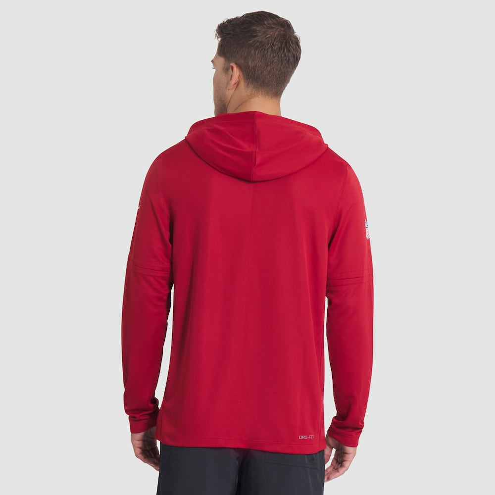 Arizona Cardinals Nike 2025 Rivalries Collection Sideline Dri-FIT Long Sleeve Hoodie T-Shirt