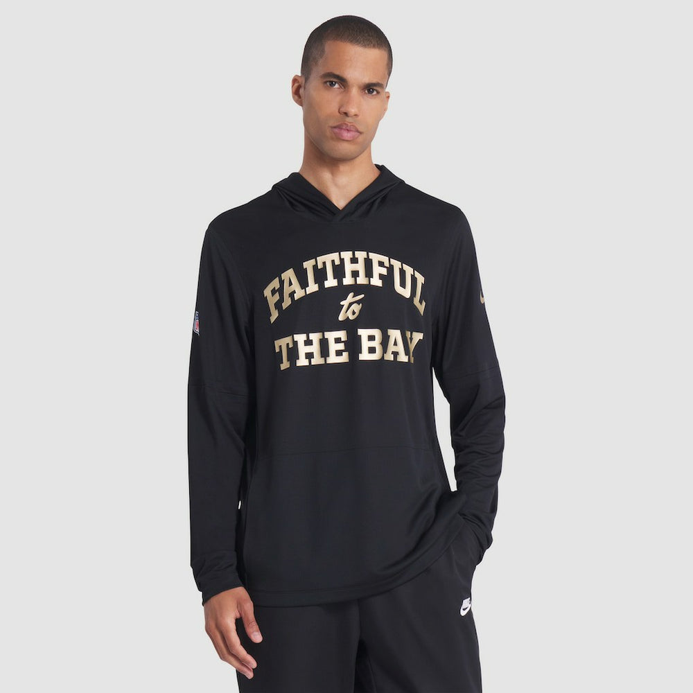 San Francisco 49ers Nike 2025 Rivalries Collection Sideline Dri-FIT Long Sleeve Hoodie T-Shirt