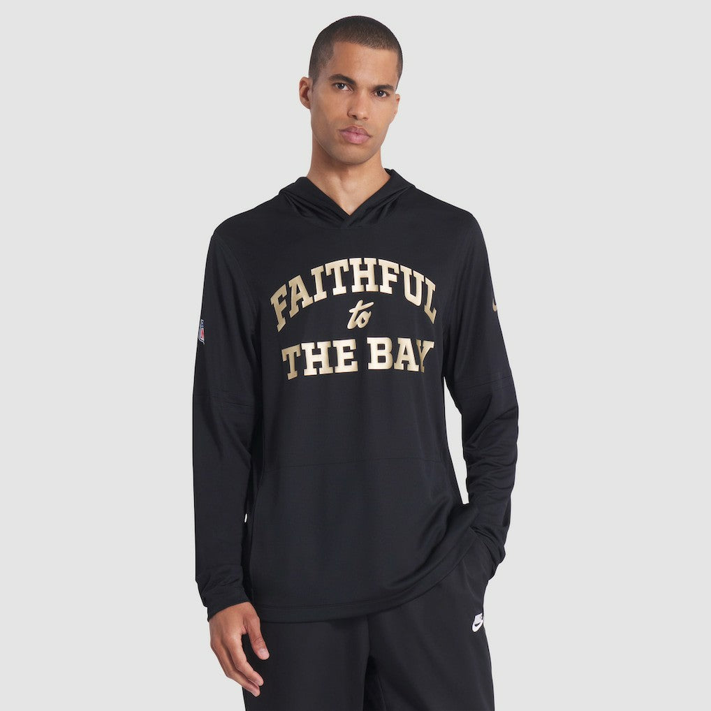 San Francisco 49ers Nike 2025 Rivalries Collection Sideline Dri-FIT Long Sleeve Hoodie T-Shirt