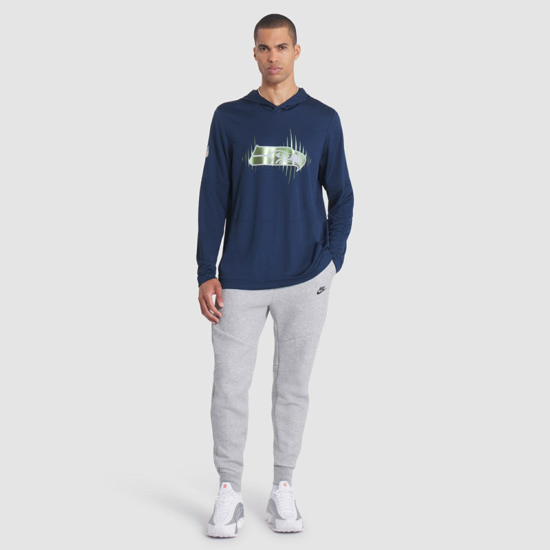 Seattle Seahawks Nike 2025 Rivalries Collection Sideline Dri-FIT Long Sleeve Hoodie T-Shirt