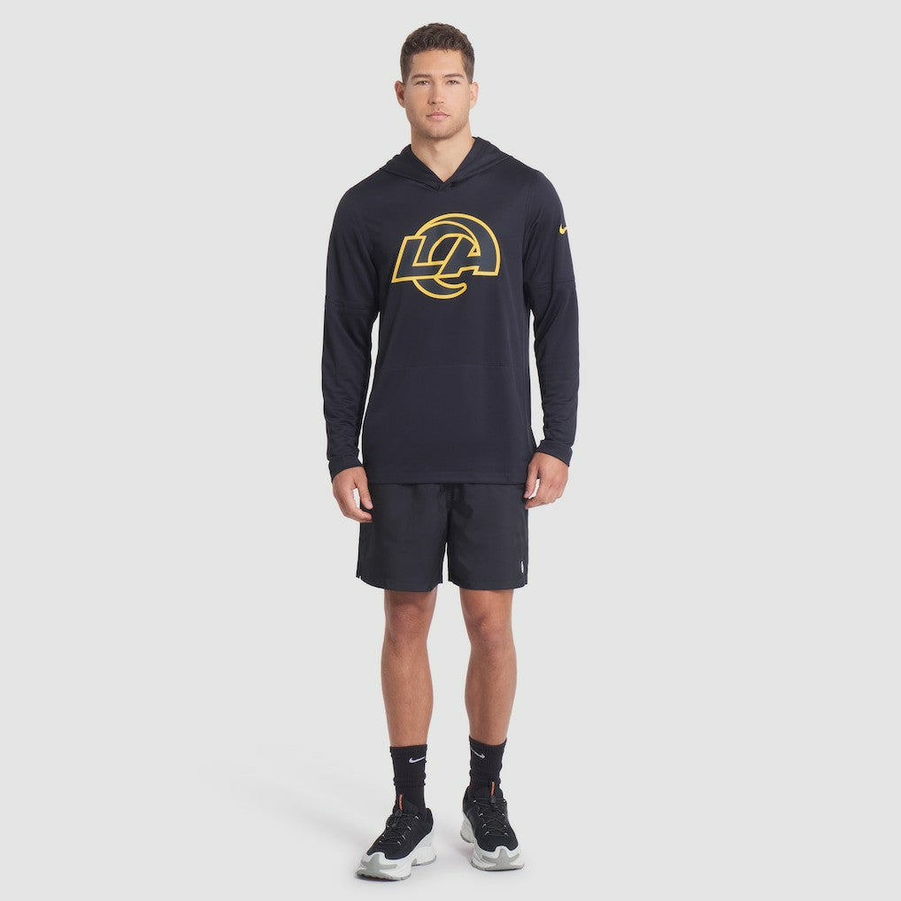 Los Angeles Rams Nike 2025 Rivalries Collection Sideline Dri-FIT Long Sleeve Hoodie T-Shirt