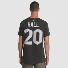 New York Jets Nike Breece Hall  2025 Rivalries Collection Player Name & Number T-Shirt