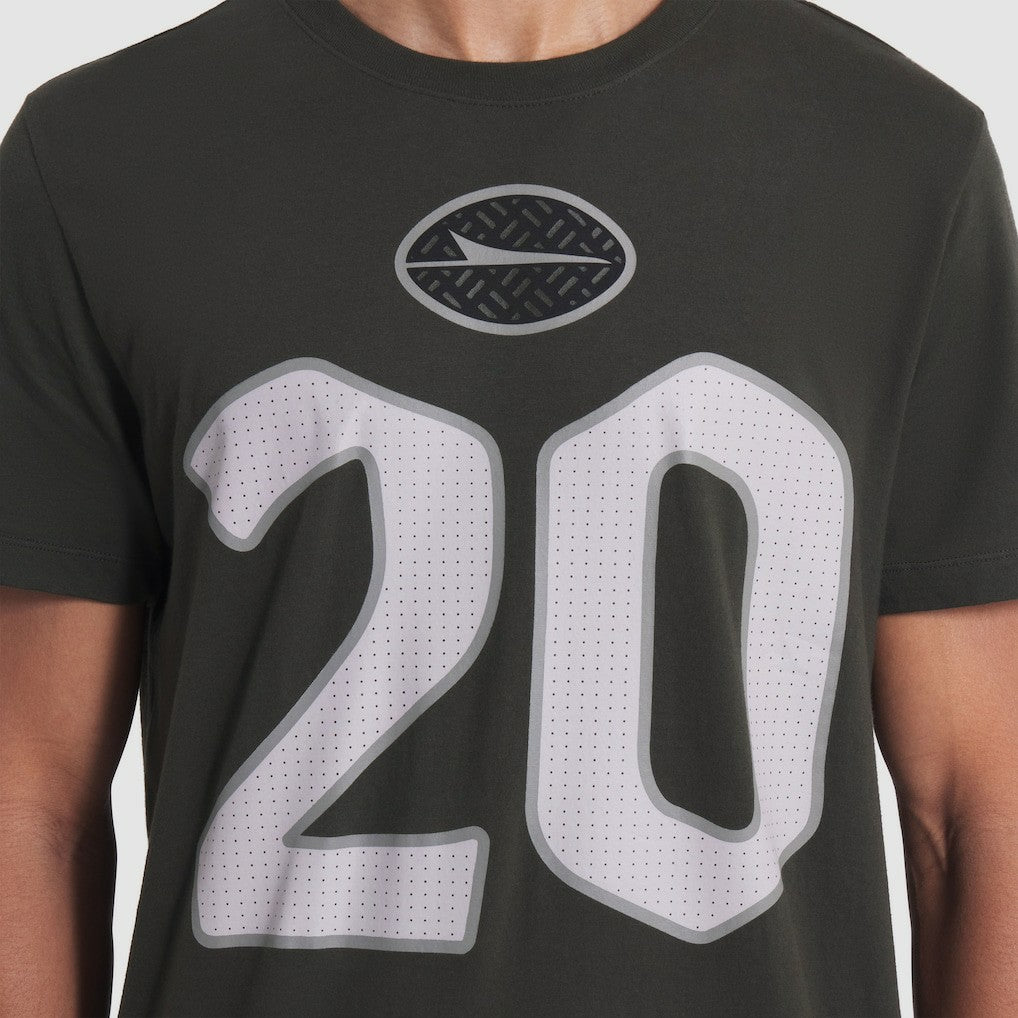 New York Jets Nike Breece Hall  2025 Rivalries Collection Player Name & Number T-Shirt
