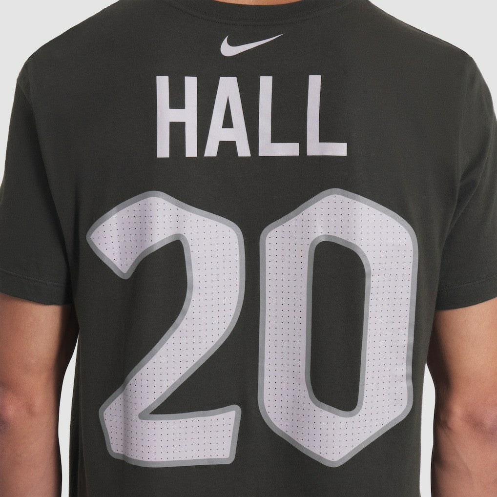 New York Jets Nike Breece Hall  2025 Rivalries Collection Player Name & Number T-Shirt