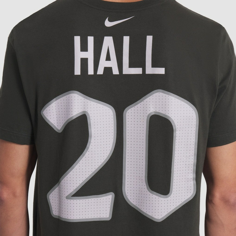 New York Jets Nike Breece Hall  2025 Rivalries Collection Player Name & Number T-Shirt