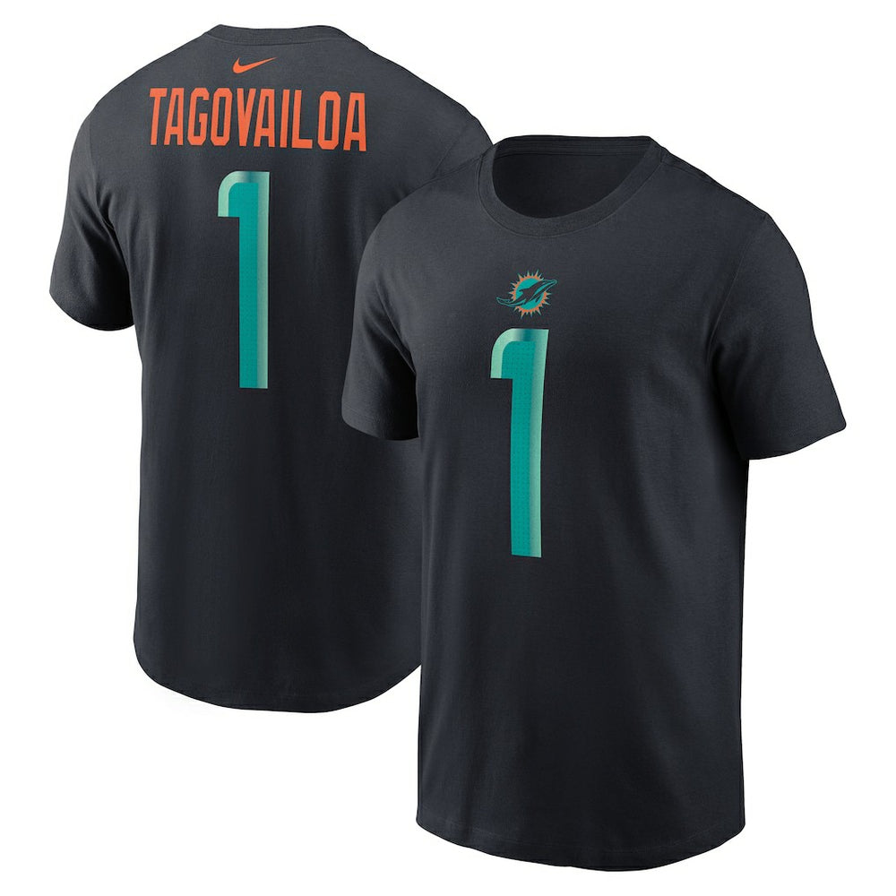 Miami Dolphins Nike Tua Tagovailoa  2025 Rivalries Collection Player Name & Number T-Shirt
