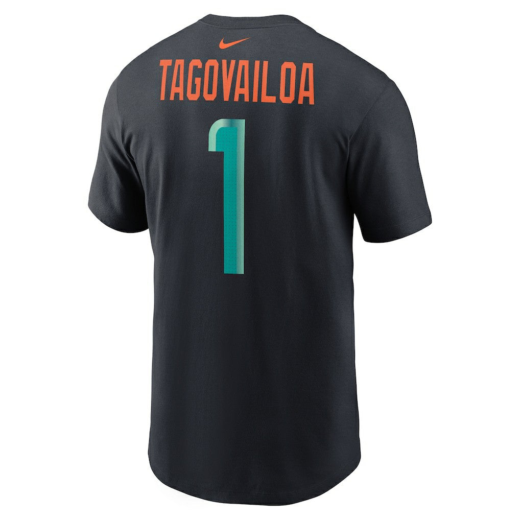 Miami Dolphins Nike Tua Tagovailoa  2025 Rivalries Collection Player Name & Number T-Shirt