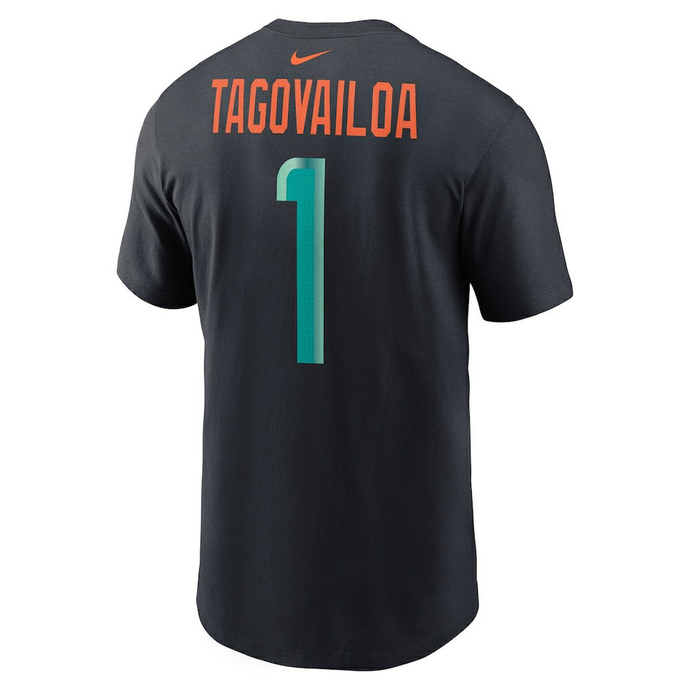 Miami Dolphins Nike Tua Tagovailoa  2025 Rivalries Collection Player Name & Number T-Shirt
