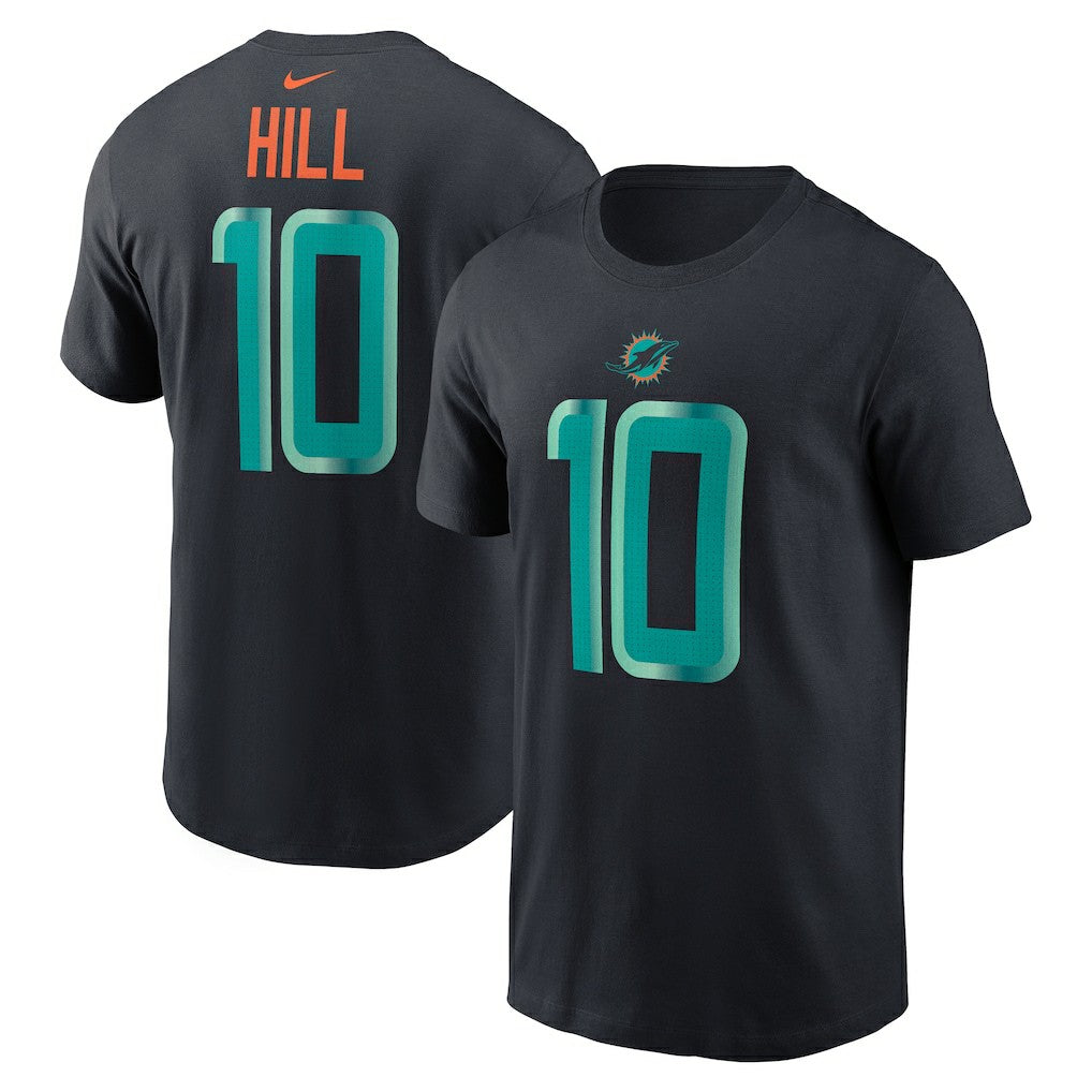 Miami Dolphins Nike Tyreek Hill  2025 Rivalries Collection Player Name & Number T-Shirt