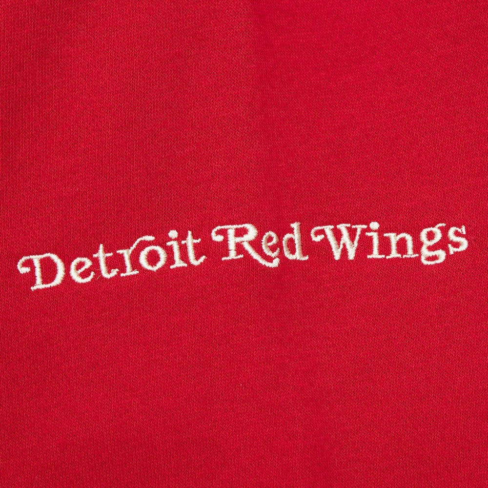 Detroit Red Wings Mitchell & Ness Women's Heritage Lace-Up Pullover Sweatshirt Outlet