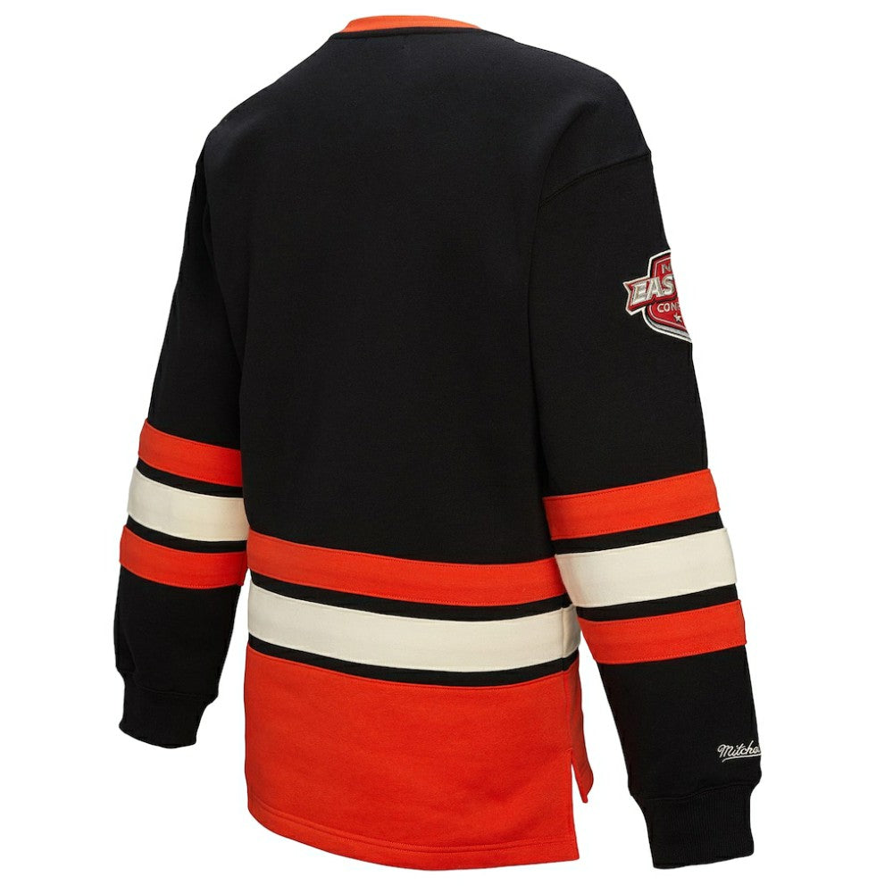 Philadelphia Flyers Mitchell & Ness Women's Heritage Lace-Up Pullover Sweatshirt Outlet