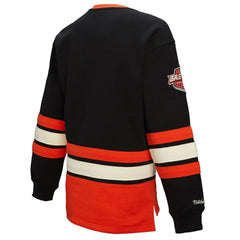 Philadelphia Flyers Mitchell & Ness Women's Heritage Lace-Up Pullover Sweatshirt Outlet