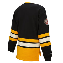 Pittsburgh Penguins Mitchell & Ness Women's Heritage Lace-Up Pullover Sweatshirt Sale