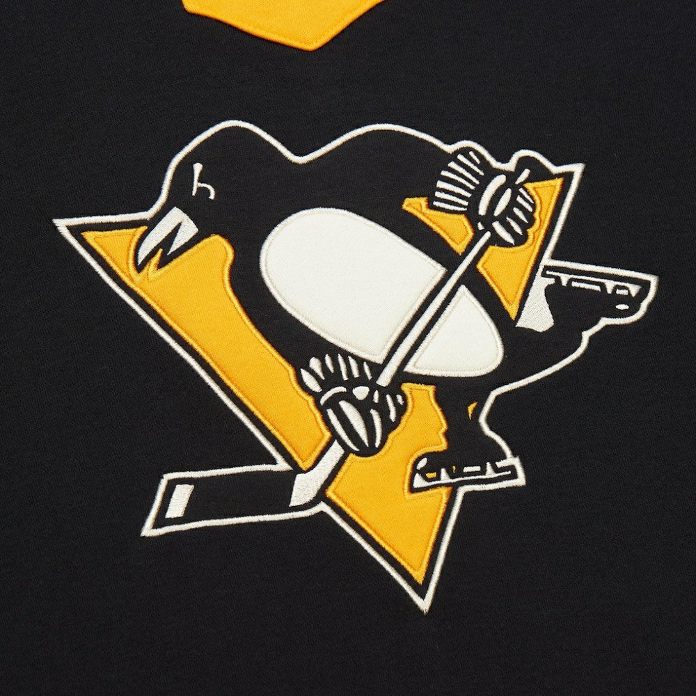 Pittsburgh Penguins Mitchell & Ness Women's Heritage Lace-Up Pullover Sweatshirt Sale