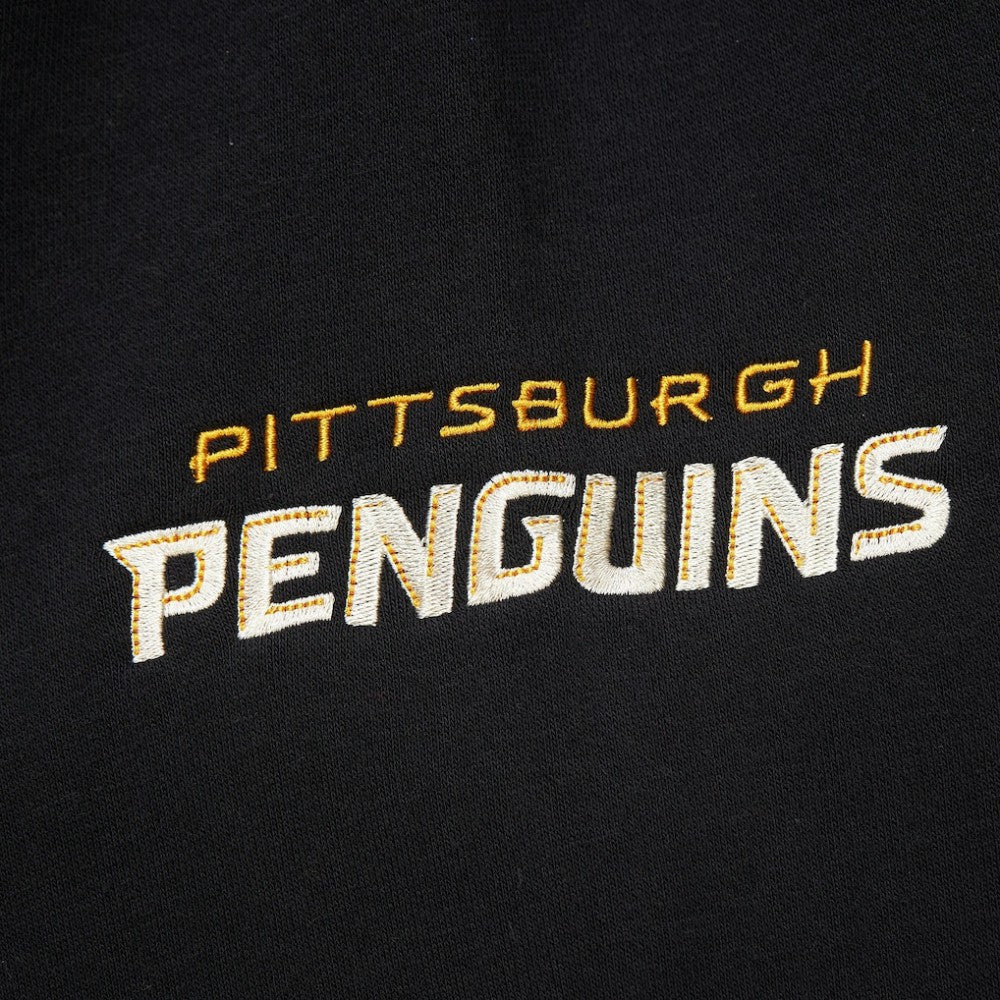 Pittsburgh Penguins Mitchell & Ness Women's Heritage Lace-Up Pullover Sweatshirt Sale