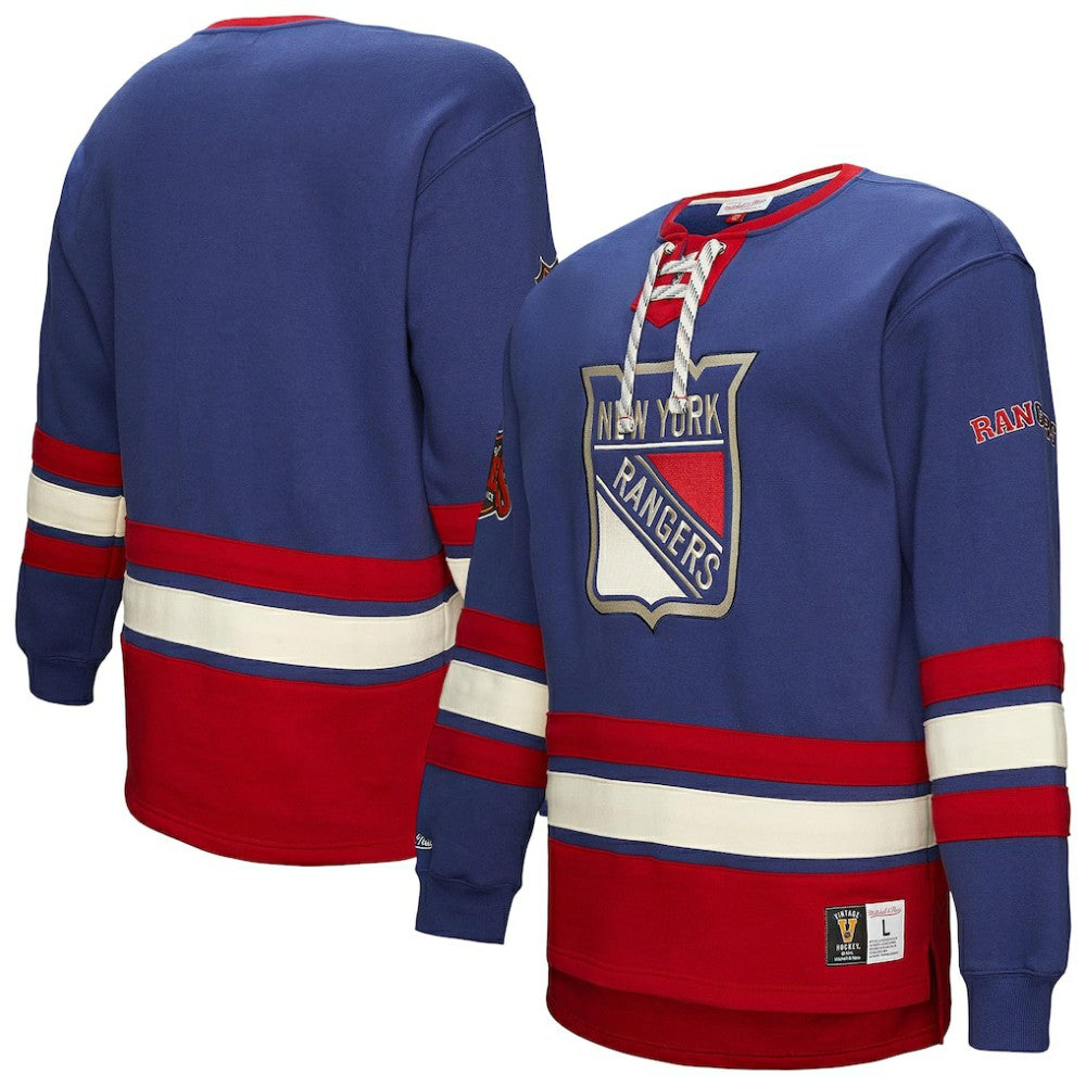 New York Rangers Heritage Lace-Up Pullover Sweatshirt Online