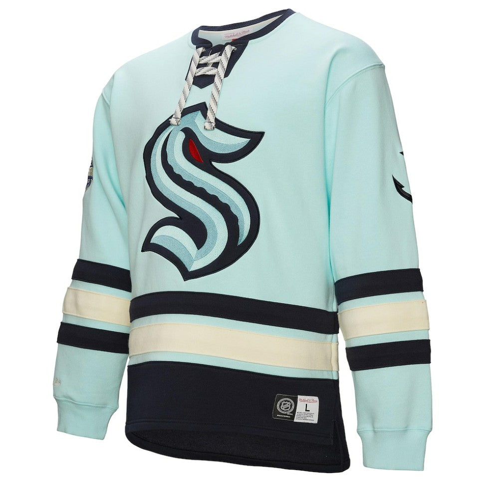 Seattle Kraken Heritage Lace-Up Pullover Sweatshirt For Sale