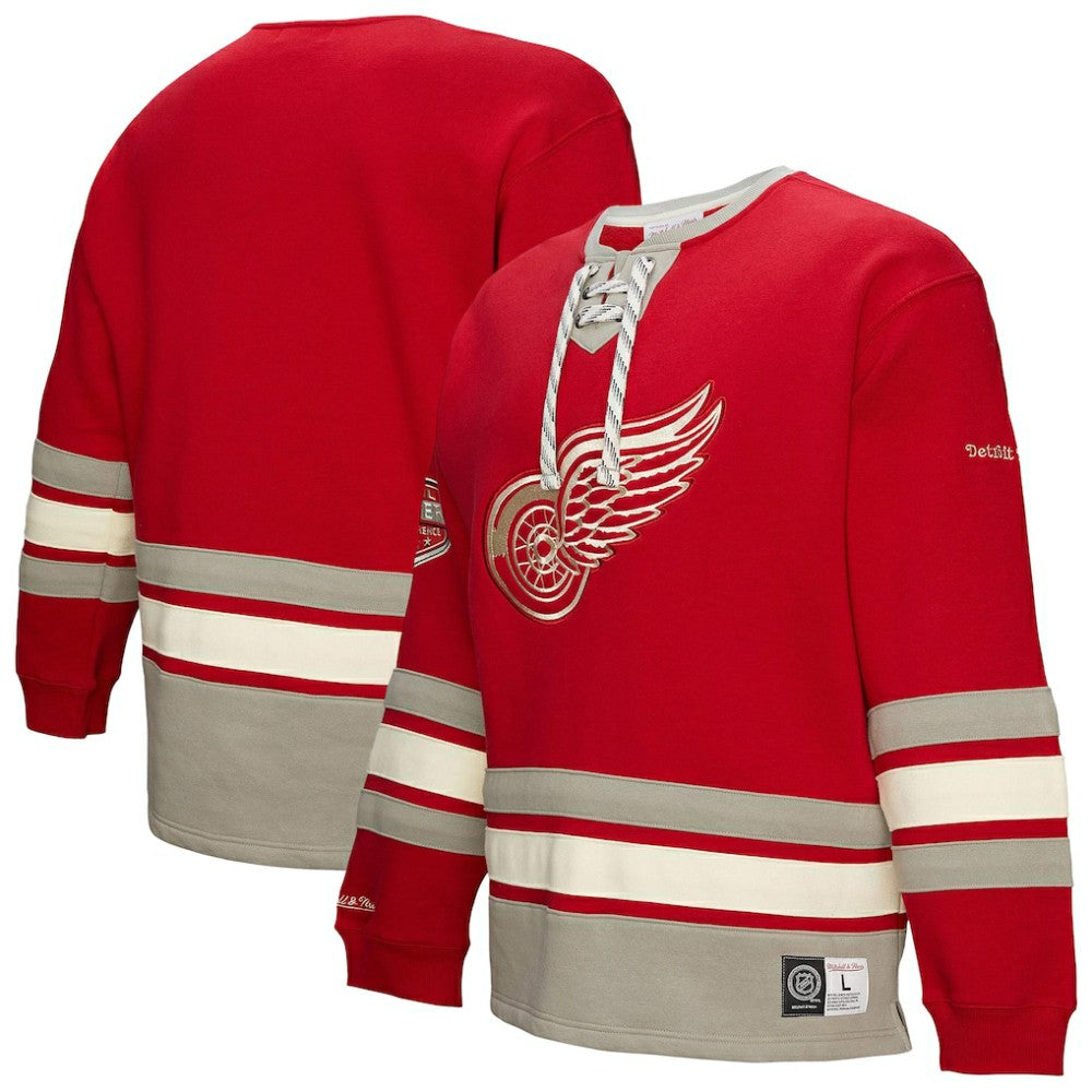 Detroit Red Wings Heritage Lace-Up Pullover Sweatshirt Online