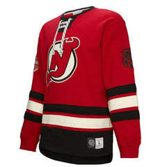 New Jersey Devils Heritage Lace-Up Pullover Sweatshirt Outlet