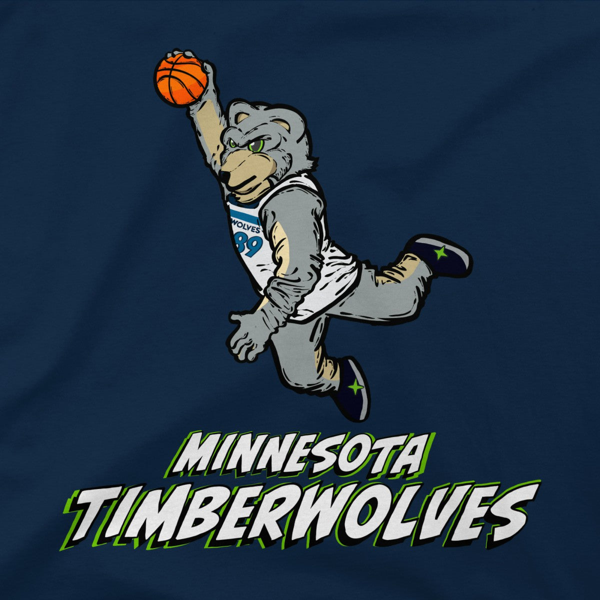Minnesota Timberwolves Stadium Essentials Youth Mascot Air T-Shirt For Sale