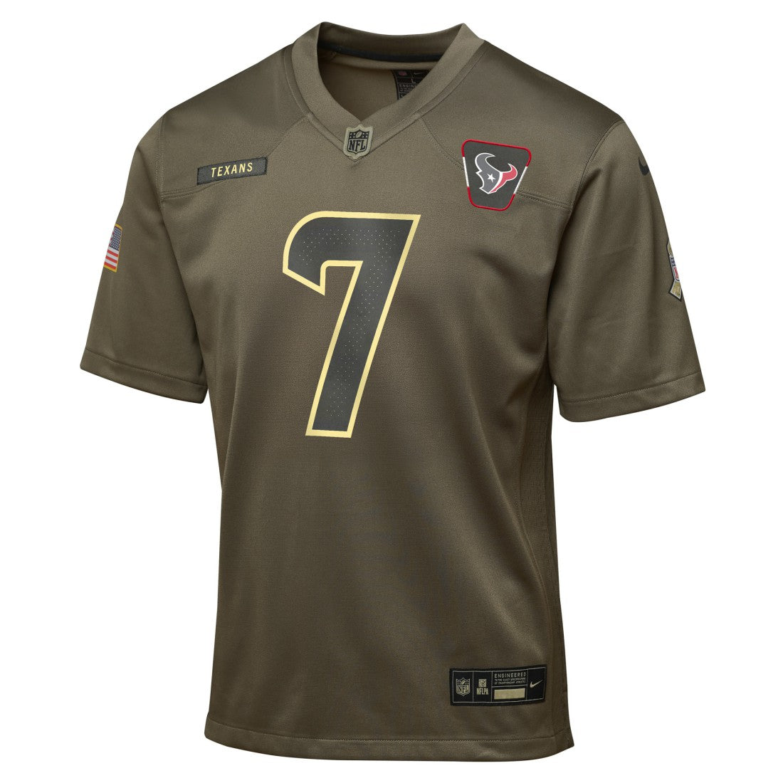 Houston Texans Nike C.J. Stroud  Youth 2025 Salute to Service Game Jersey
