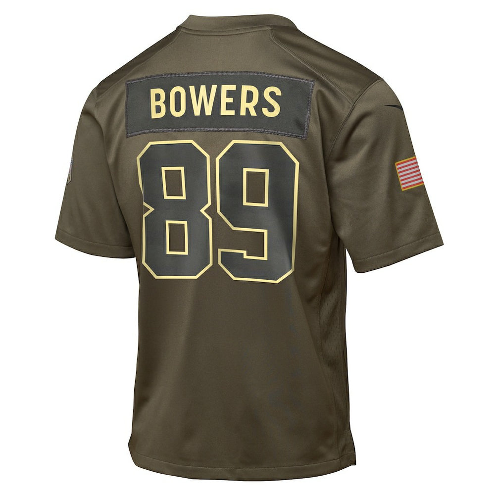 Las Vegas Raiders Nike Brock Bowers  Youth 2025 Salute to Service Game Jersey