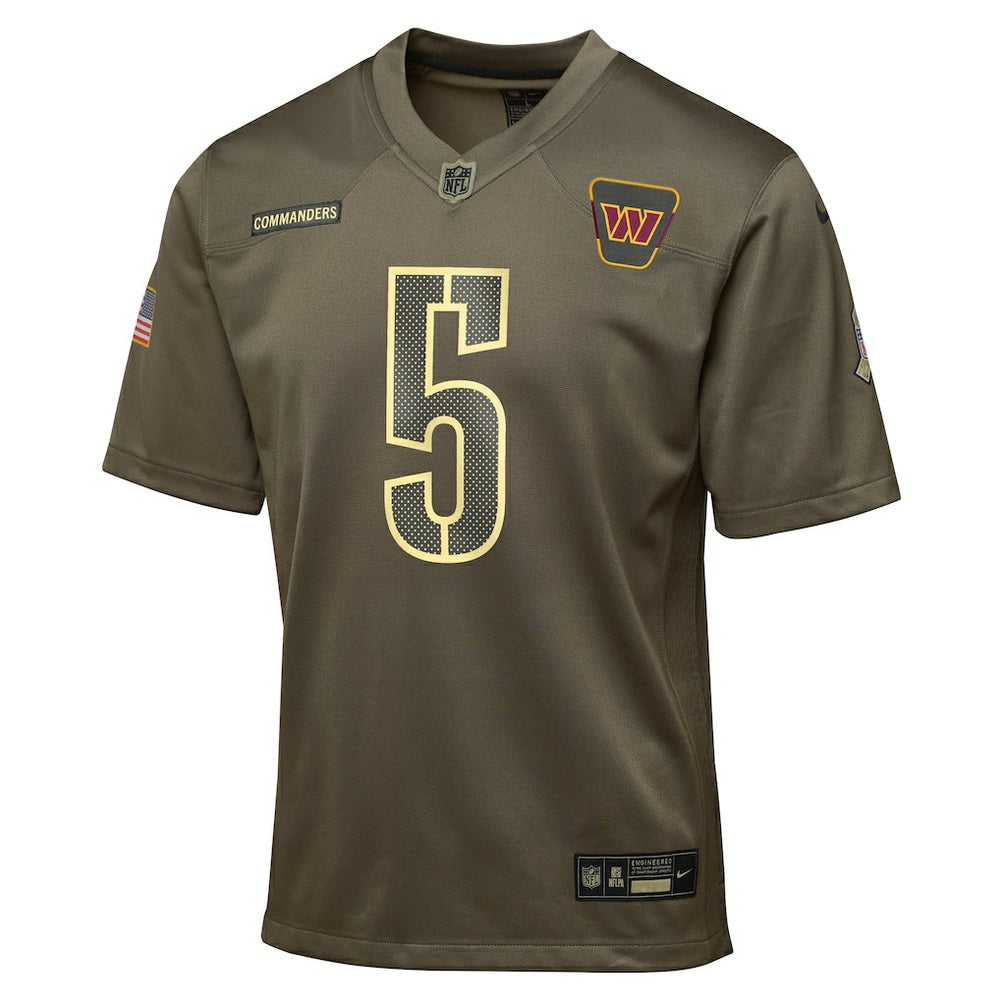 Washington Commanders Nike Jayden Daniels  Youth 2025 Salute to Service Game Jersey